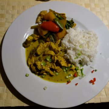 Asiatisches Kokos-Curry-Huhn
